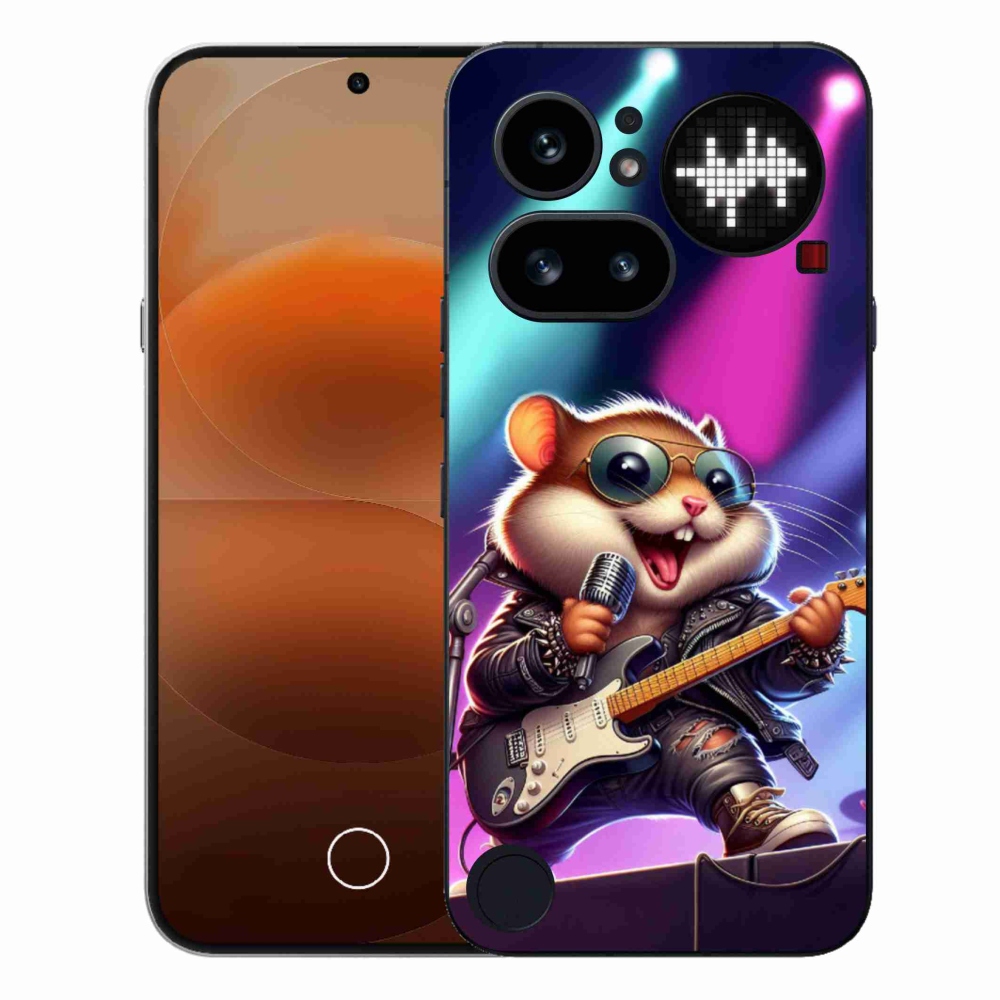 Zselés borítás mmCase a Nothing Phone (4a) - hamster rockerhez