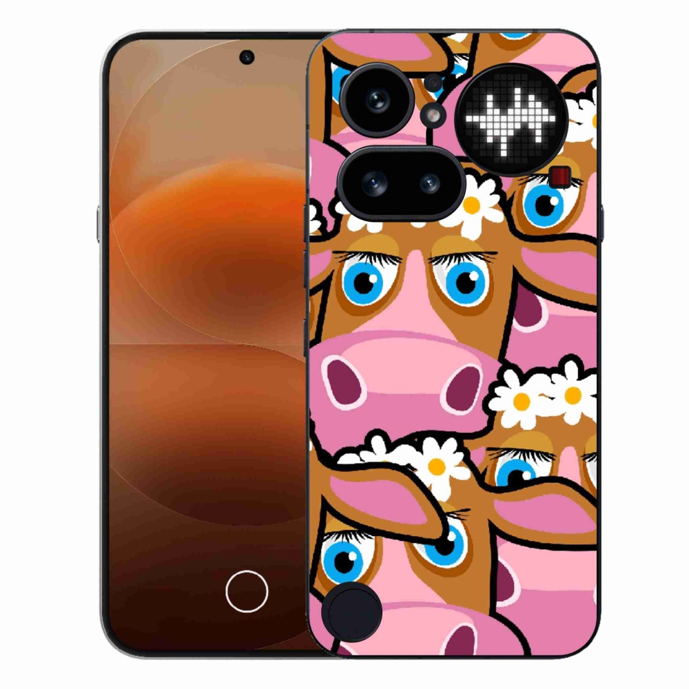 Zselés borítás mmCase a Nothing Phone (4a) - rajzfilm tehenek