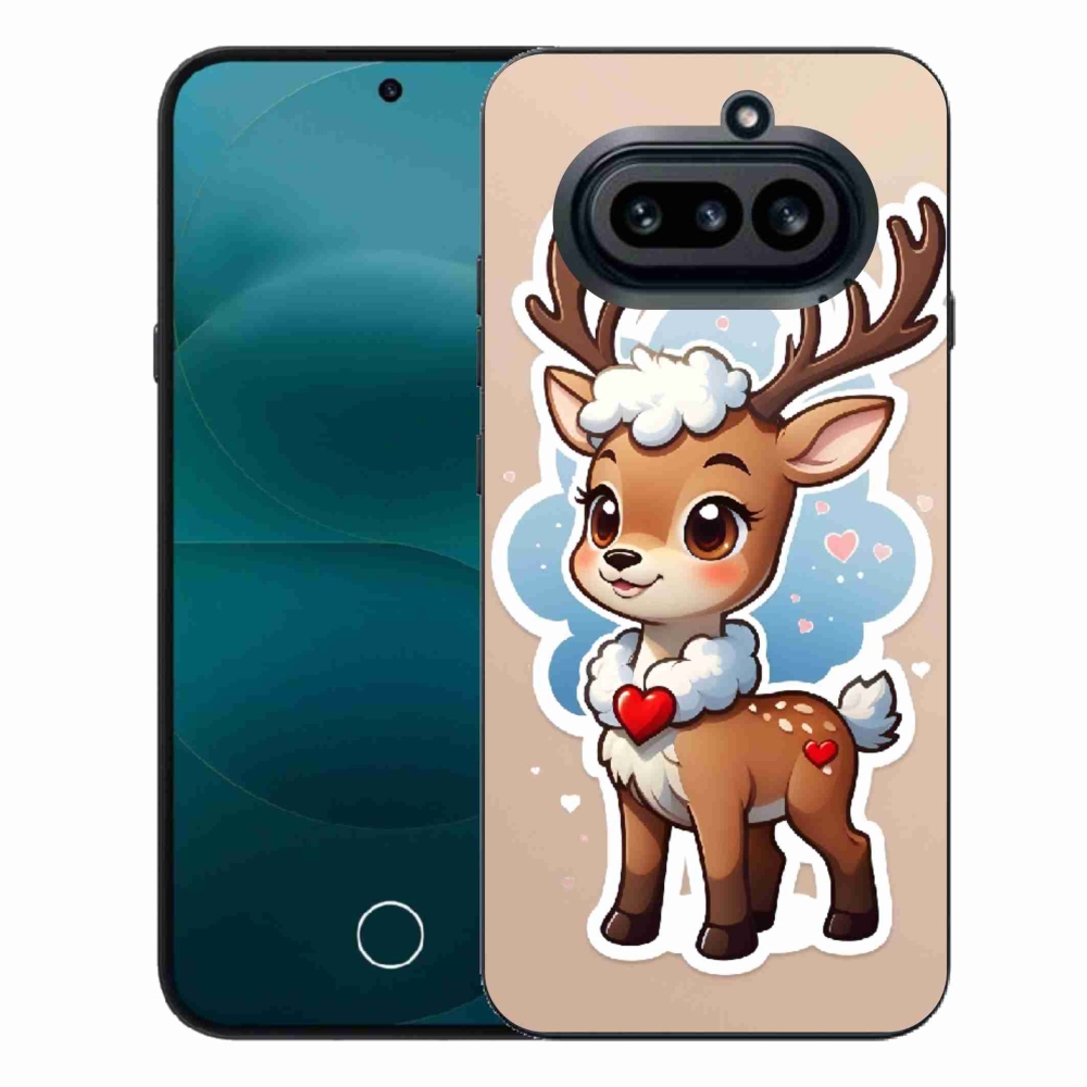 Zselés borító mmCase a Nothing Phone telefonhoz (4a) - rajzolt rénszarvas