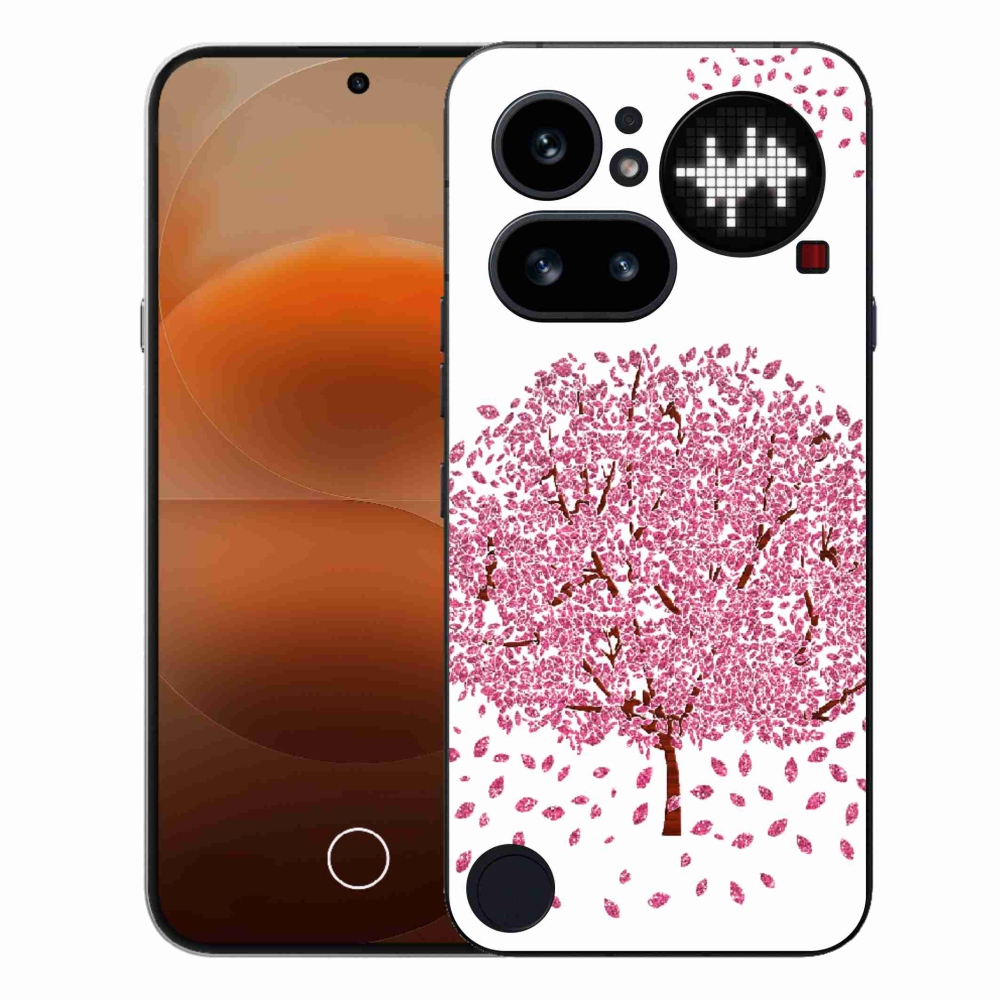 Zselés borító mmCase a Nothing telefonhoz (4a) - rajzfilmfa levelekkel