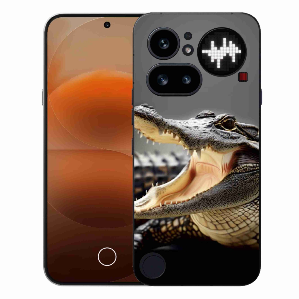 Zselés borító mmCase a Nothing Phone (4a) készülékhez - krokodil