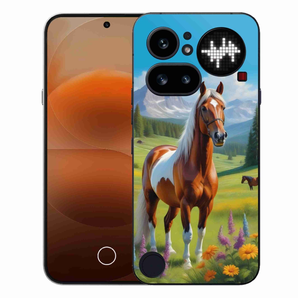 Zselés borító mmCase a Nothing Phone-hoz (4a) - ló a réten
