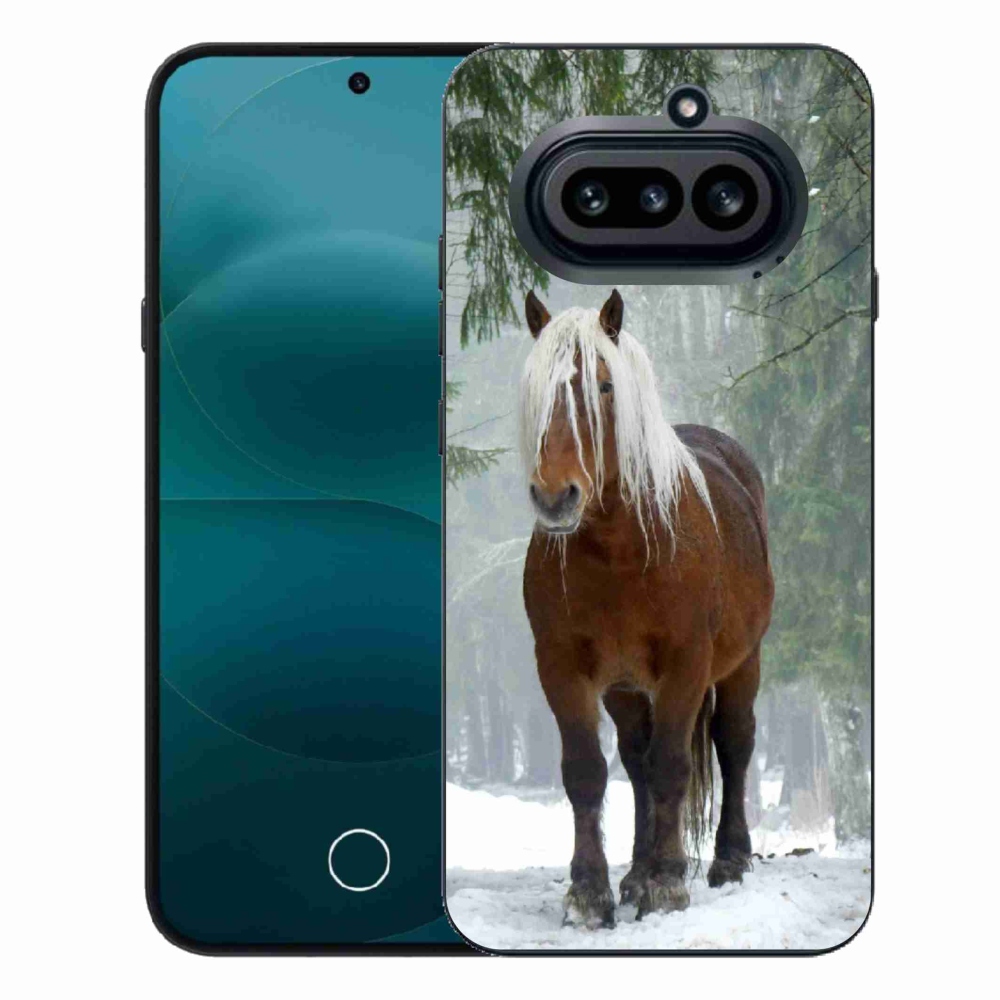 Zselés borítás mmCase a Nothing Phone (4a) - ló az erdőben