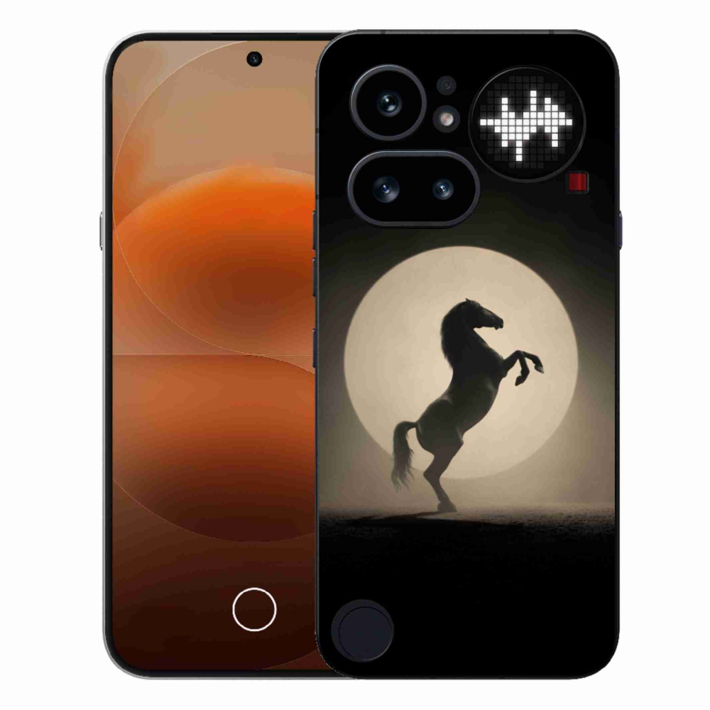 Zselés borítás mmCase a Nothing Phone (4a) telefonhoz - ló sziluettben