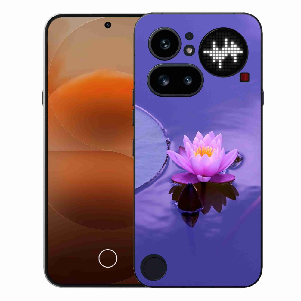Gél borító mmCase for Nothing Phone (4a) - virág a felületen