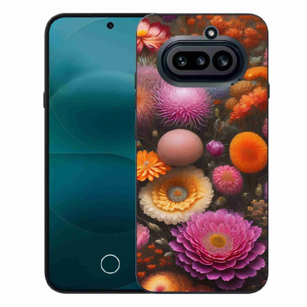 Zselés borító mmCase a Nothing Phone (4a) - virágos kompozícióhoz