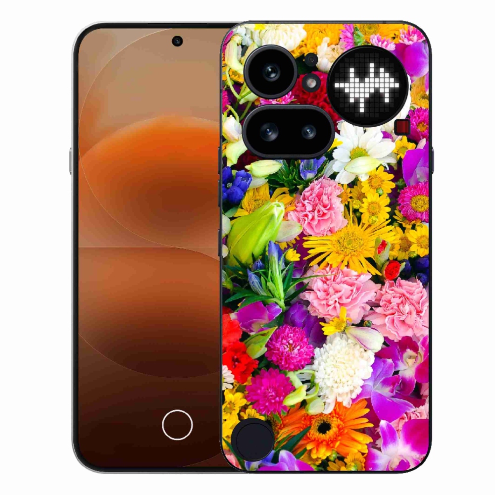 Zselés borító mmCase a Nothing Phone (4a) - virág 12