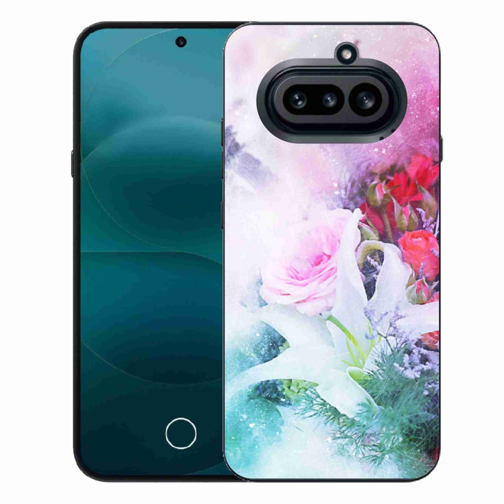 Zselés borító mmCase a Nothing Phone (4a) számára - virág 4