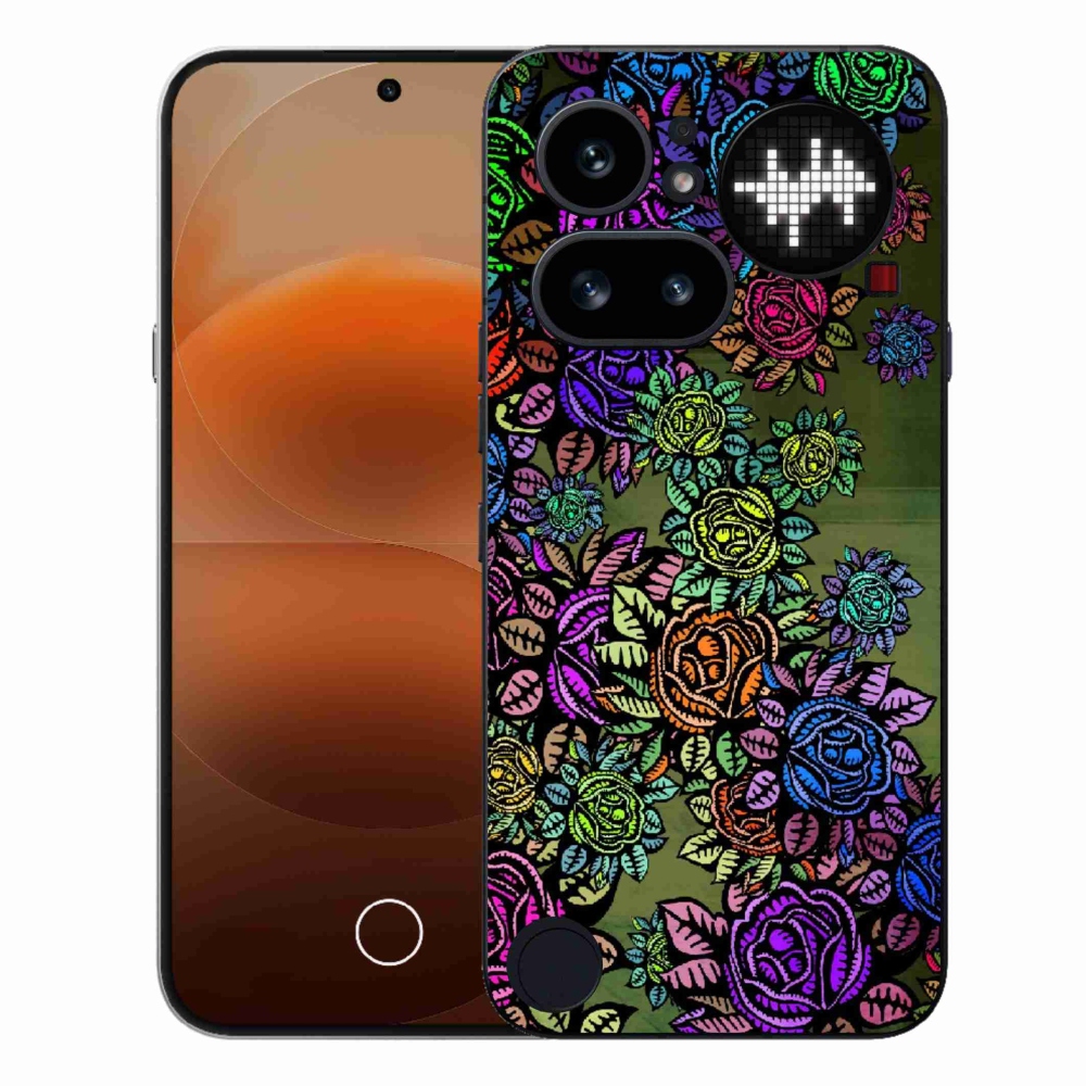 Zselés borító mmCase a Nothing Phone (4a) - virágok 6