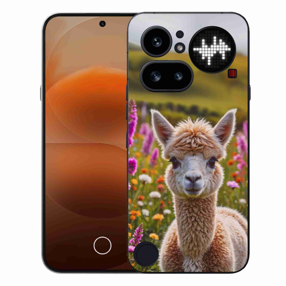 Zselés borító mmCase a Nothing telefonhoz (4a) - láma a réten