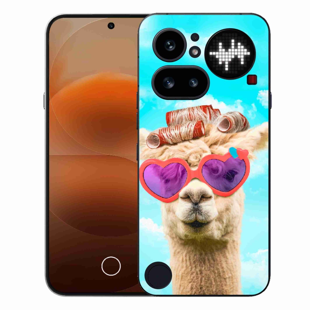 Zselés borítás mmCase a Nothing Phone (4a) készülékhez - szemüveges láma