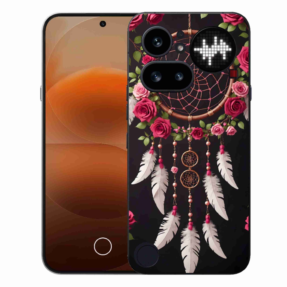 Gél borító mmCase a Nothing Phone (4a) számára - álomfogó rózsákkal