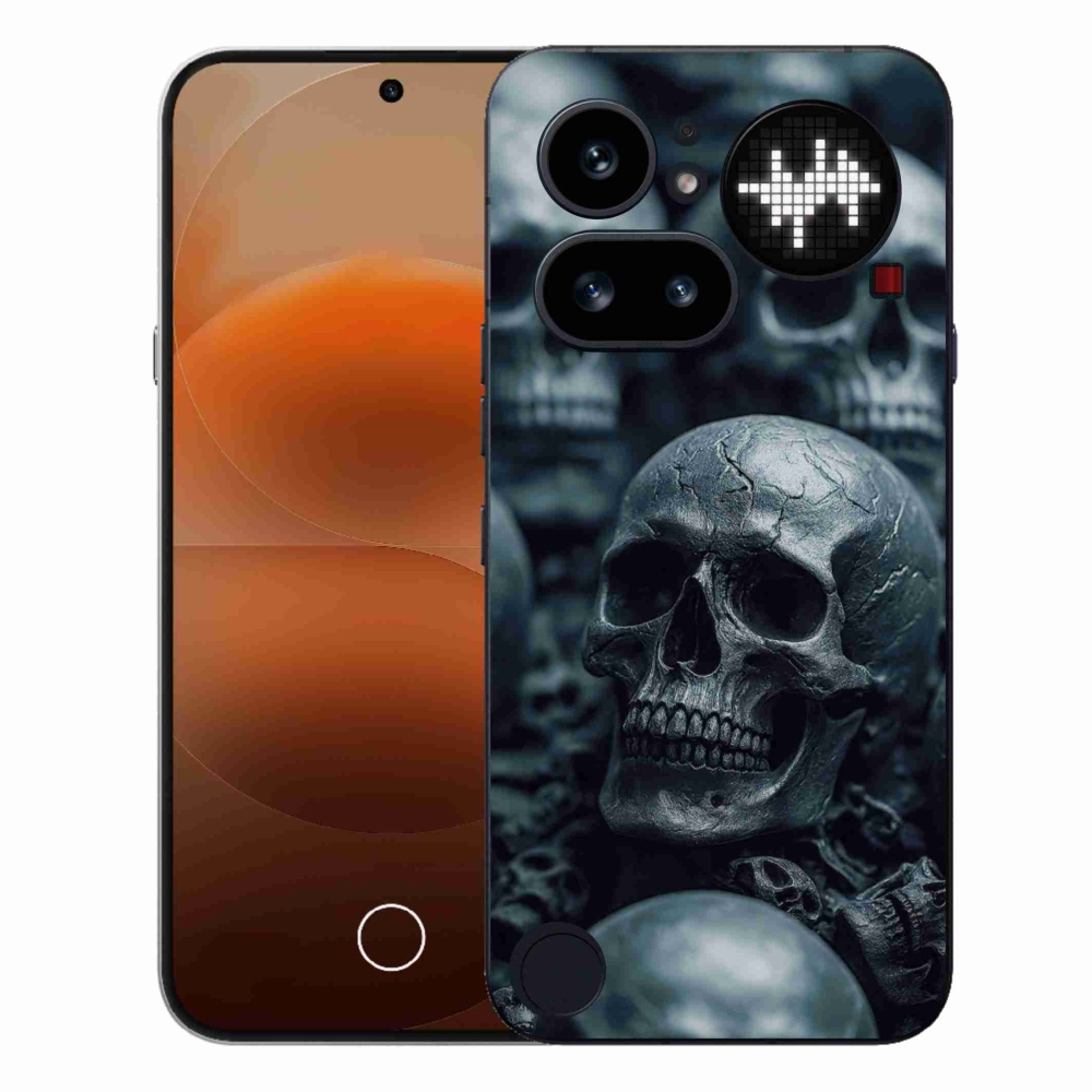 Zselés borítás mmCase a Nothing Phone-hoz (4a) - koponya 2