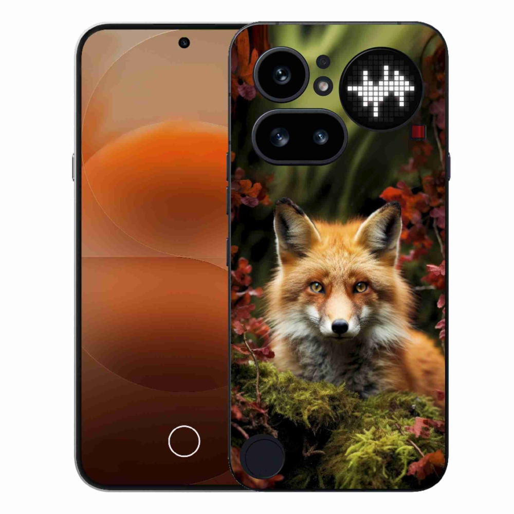 Zselés borítás mmCase a Nothing Phone (4a) - róka az erdőben