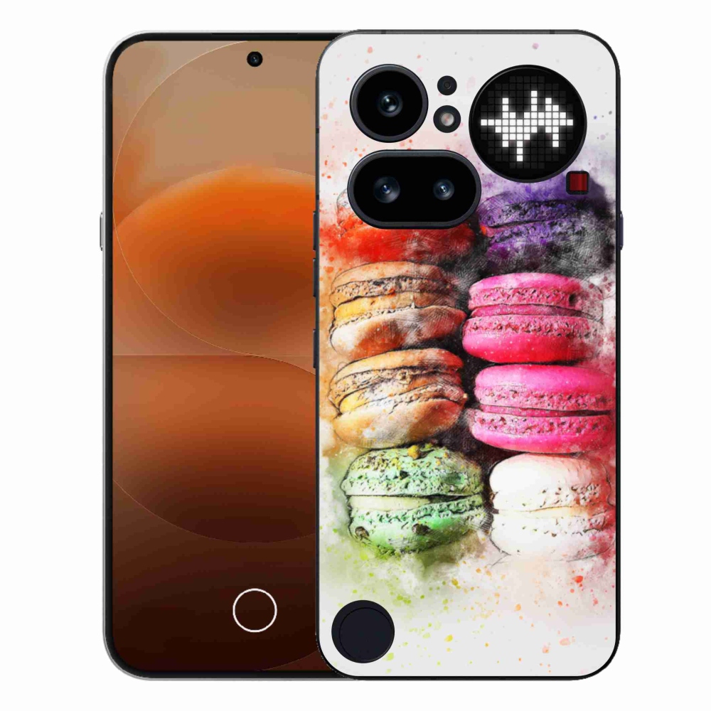 Zselés borító mmCase a Nothing Phone-hoz (4a) - macaronok
