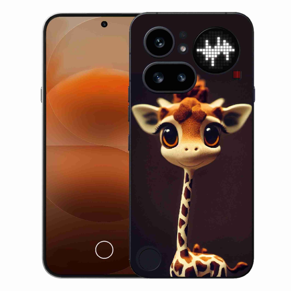 Zselés borítás mmCase a Nothing Phone (4a) - kis zsiráfhoz