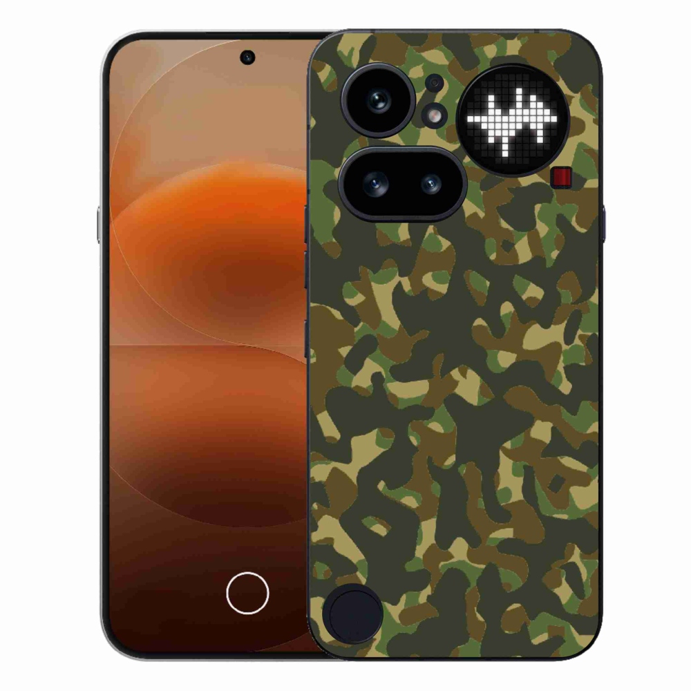 Zselés tok mmCase a Nothing Phone (4a) készülékhez - terepszínű mintázat 1