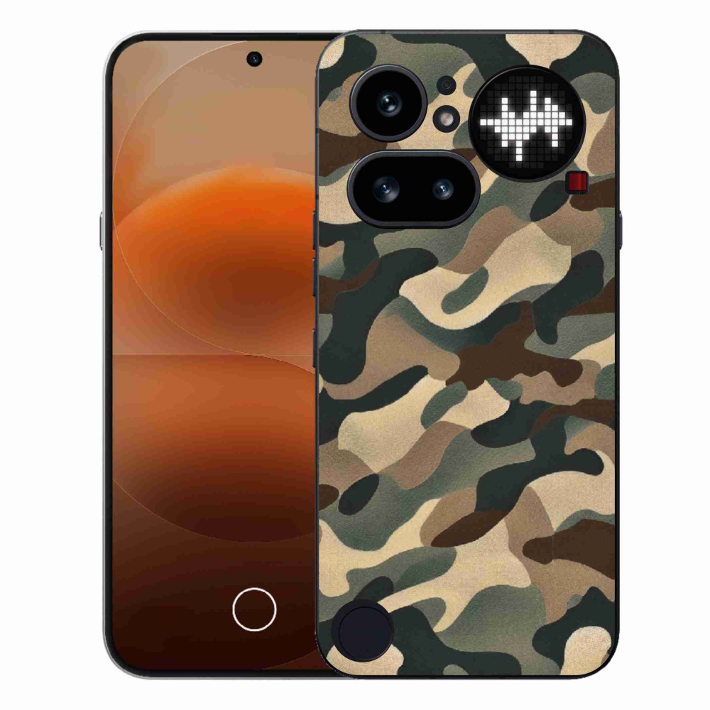 Zselés tok mmCase a Nothing Phone (4a) készülékhez - terepszínű minta 11