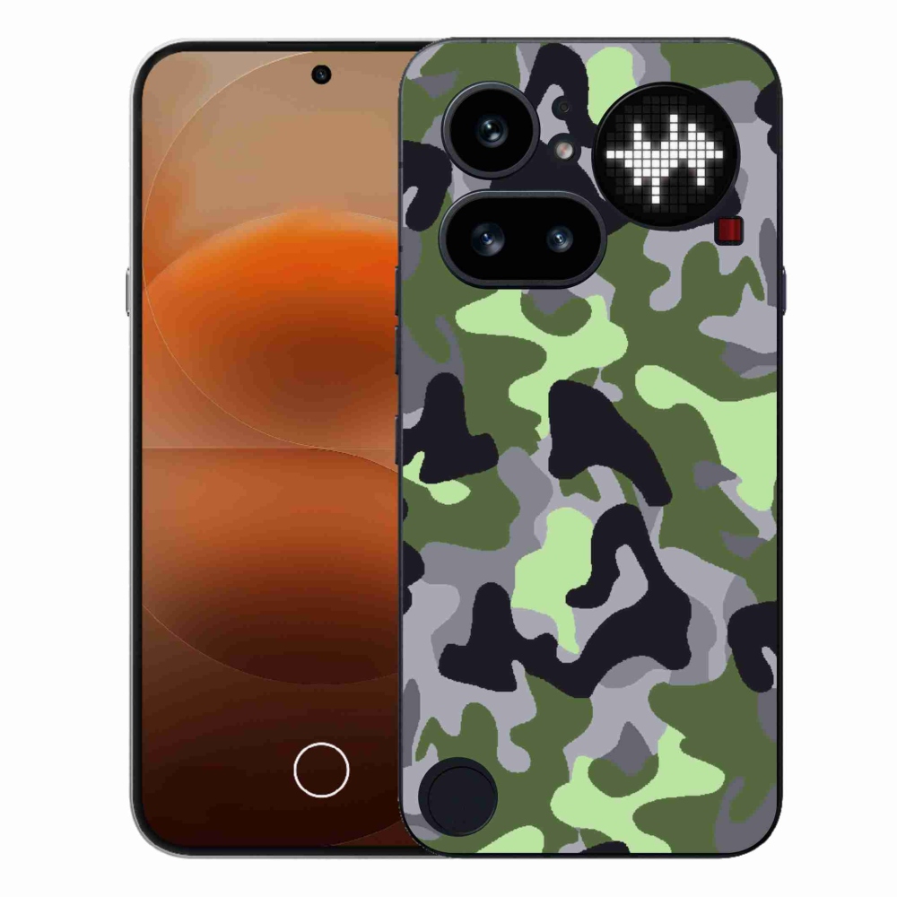 Zselés borítás mmCase a Nothing Phone (4a) készülékhez - terepszínű minta 7
