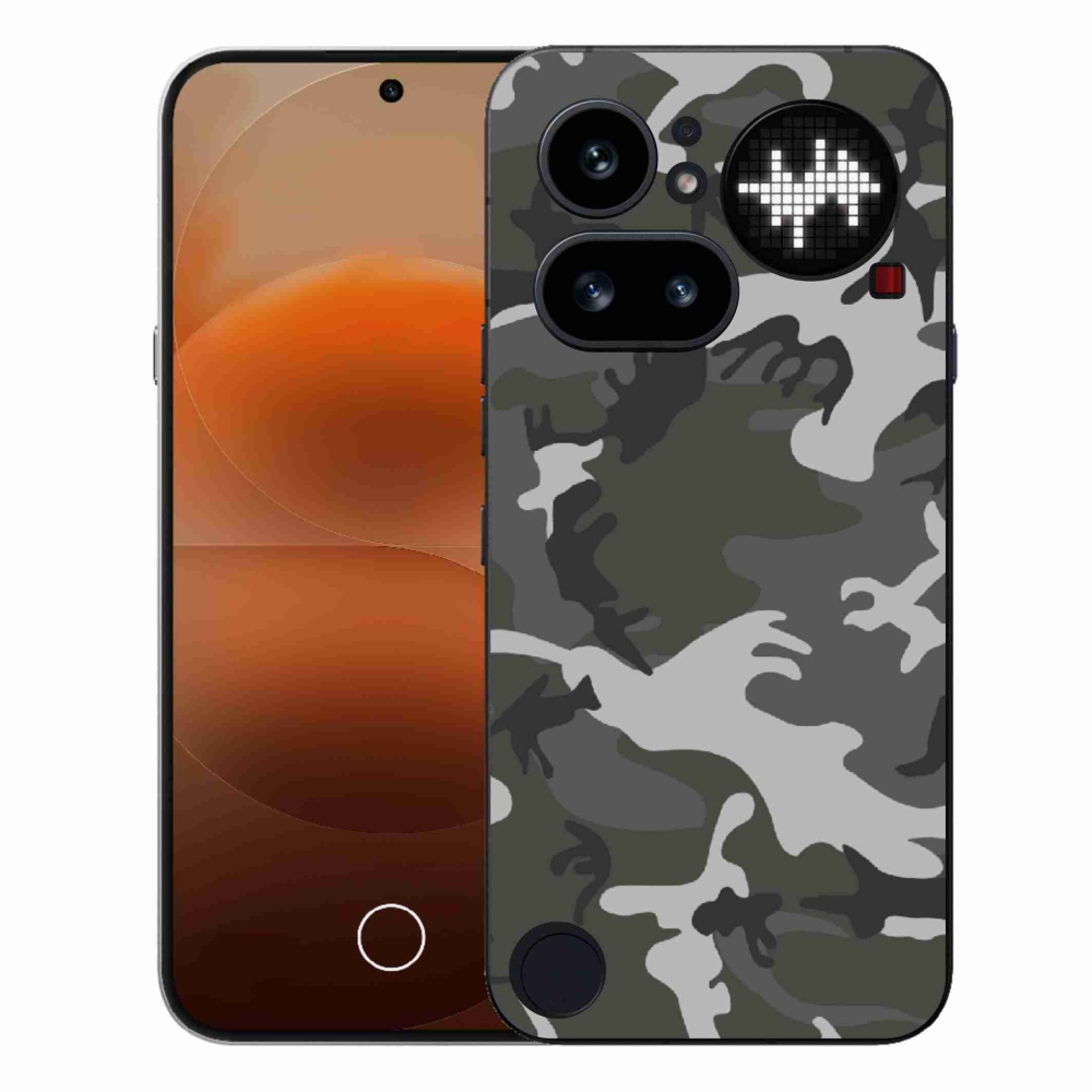 Zselés tok mmCase a Nothing Phone (4a) készülékhez - terepszínű minta