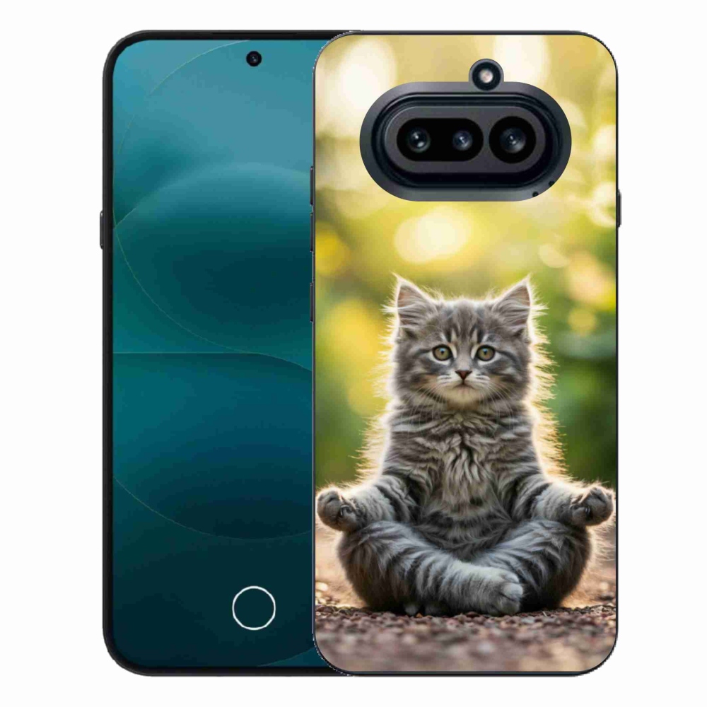 Zselés borító mmCase a Semmi telefonhoz (4a) - meditáló cica