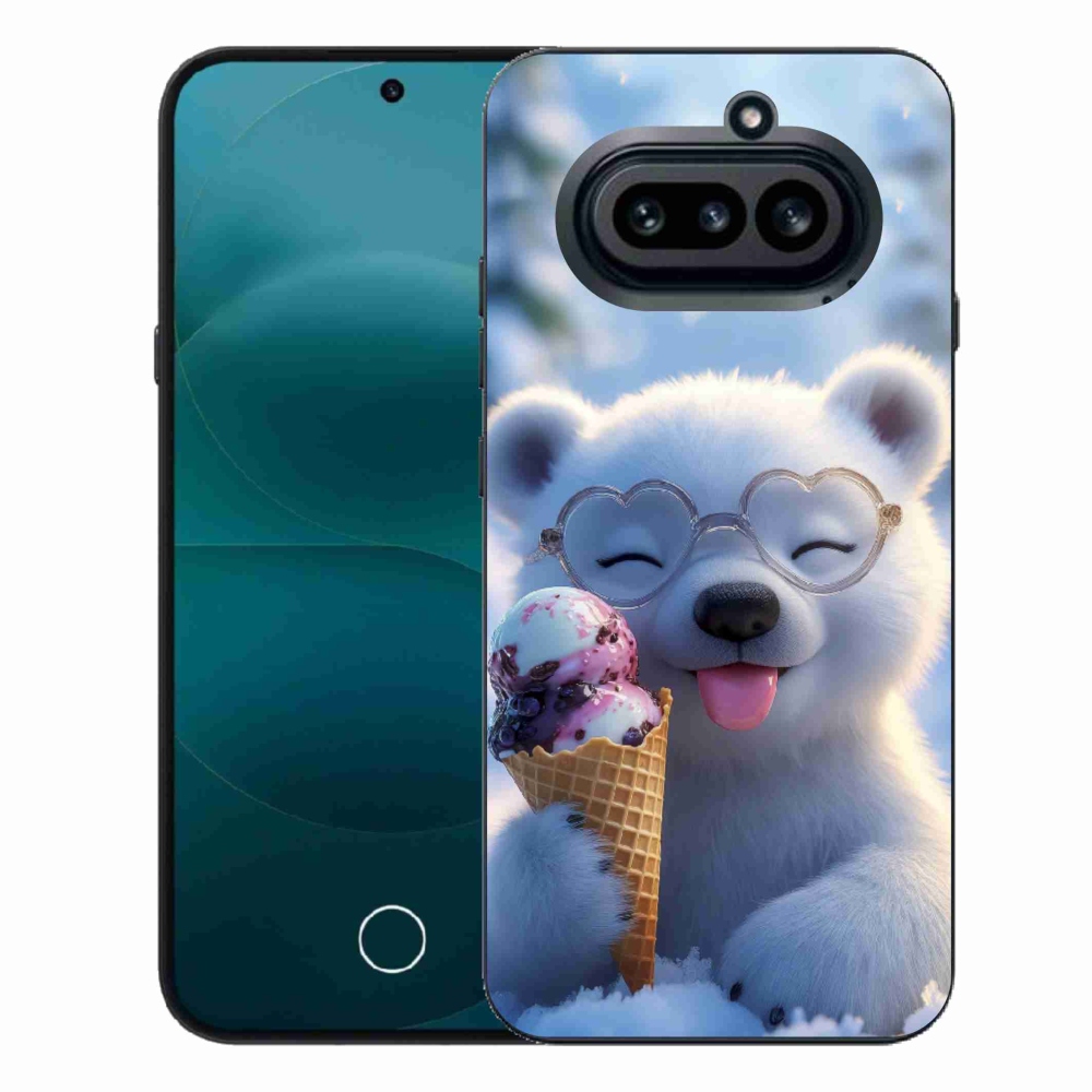 Zselés borítás mmCase a Nothing Phone-hoz (4a) - mackó fagylalttal