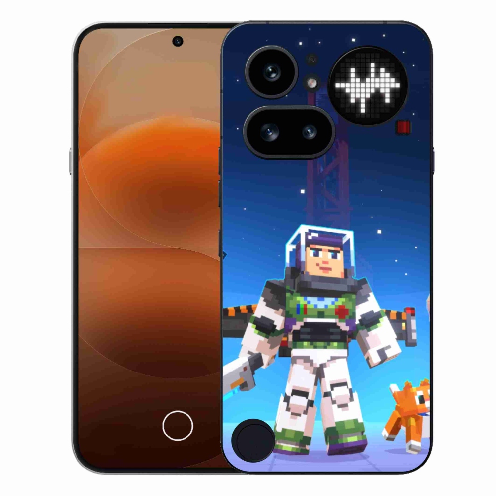 Zselés borítás mmCase a Semmi telefonhoz (4a) - minecraft 2