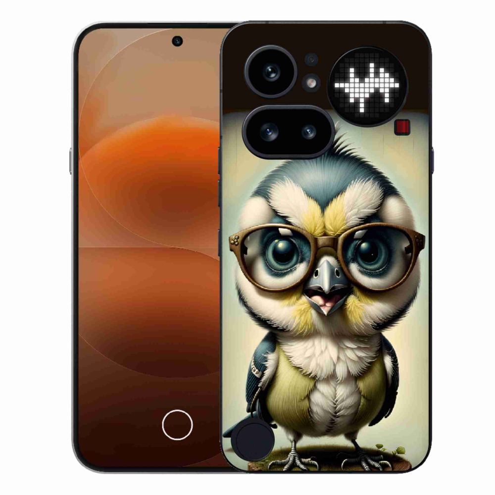 Zselés borítás mmCase a Nothing Phone (4a) - cub szemüveggel