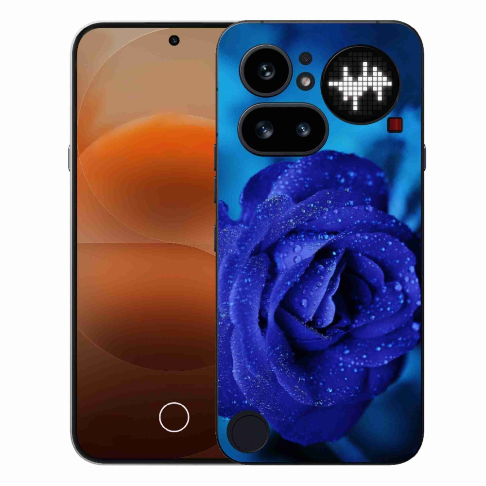 Zselés tok mmCase a Nothing Phone (4a) telefonhoz - kék rózsa