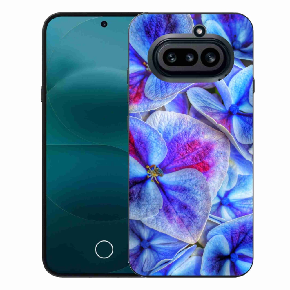 Zselés tok mmCase a Nothing Phone (4a) - kék virágok 1