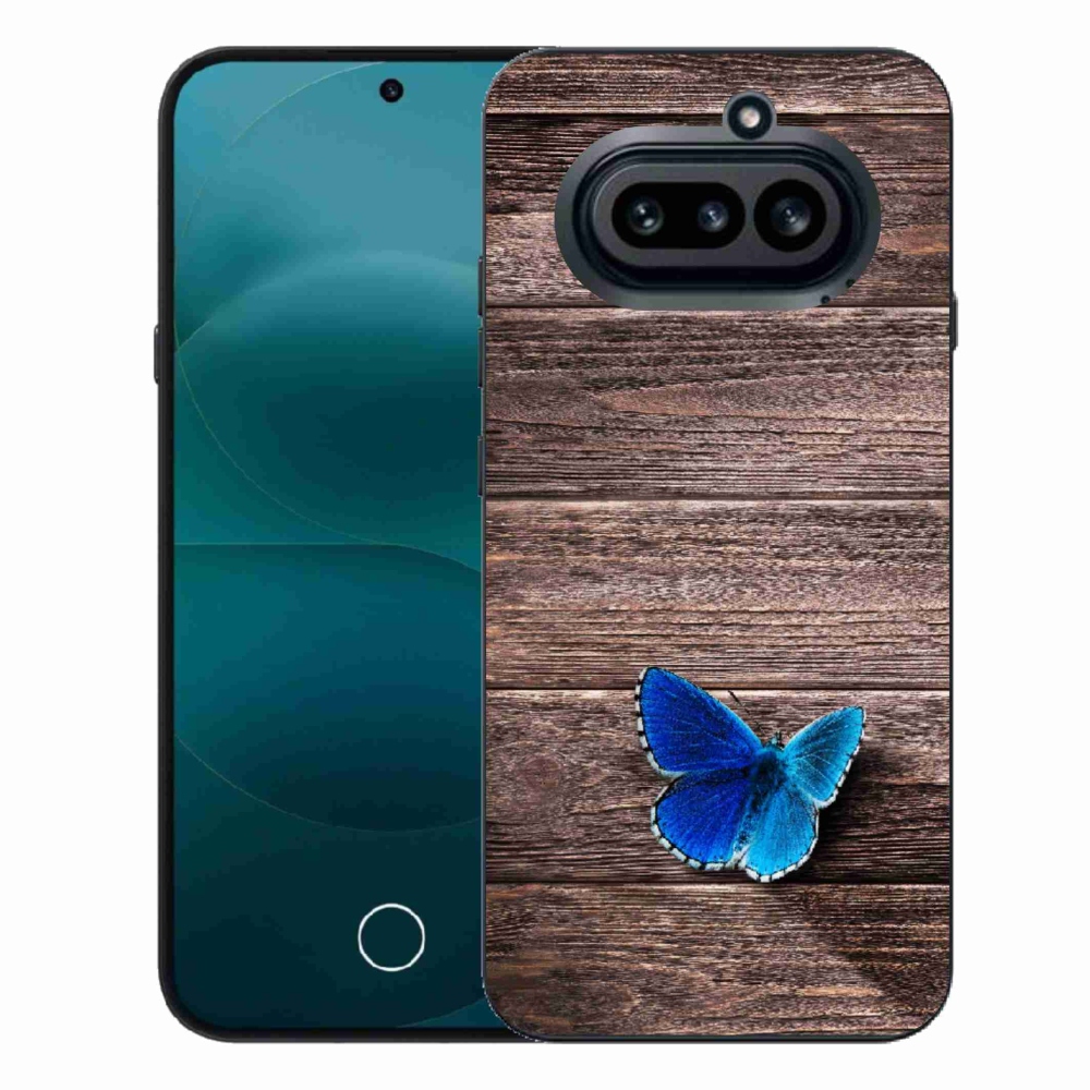 Zselés tok mmCase a Nothing Phone (4a) - kék pillangó 1