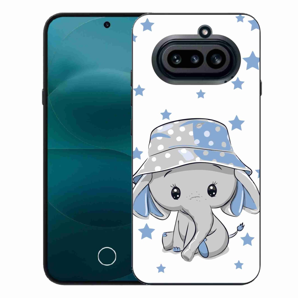 Zselés borító mmCase a Nothing Phone (4a) telefonhoz - kék elefánt