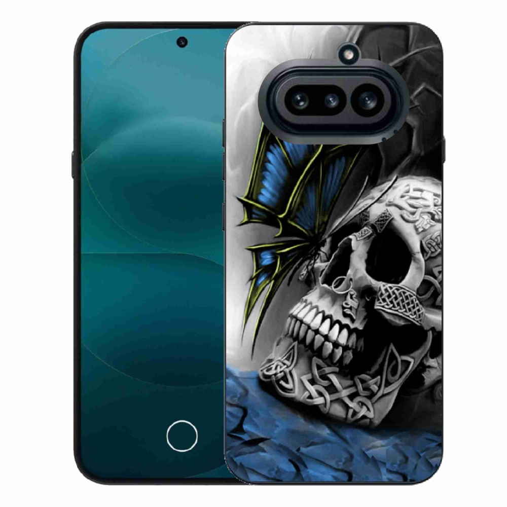 Zselés borító mmCase a Nothing Phone (4a) készülékhez - pillangó és koponya