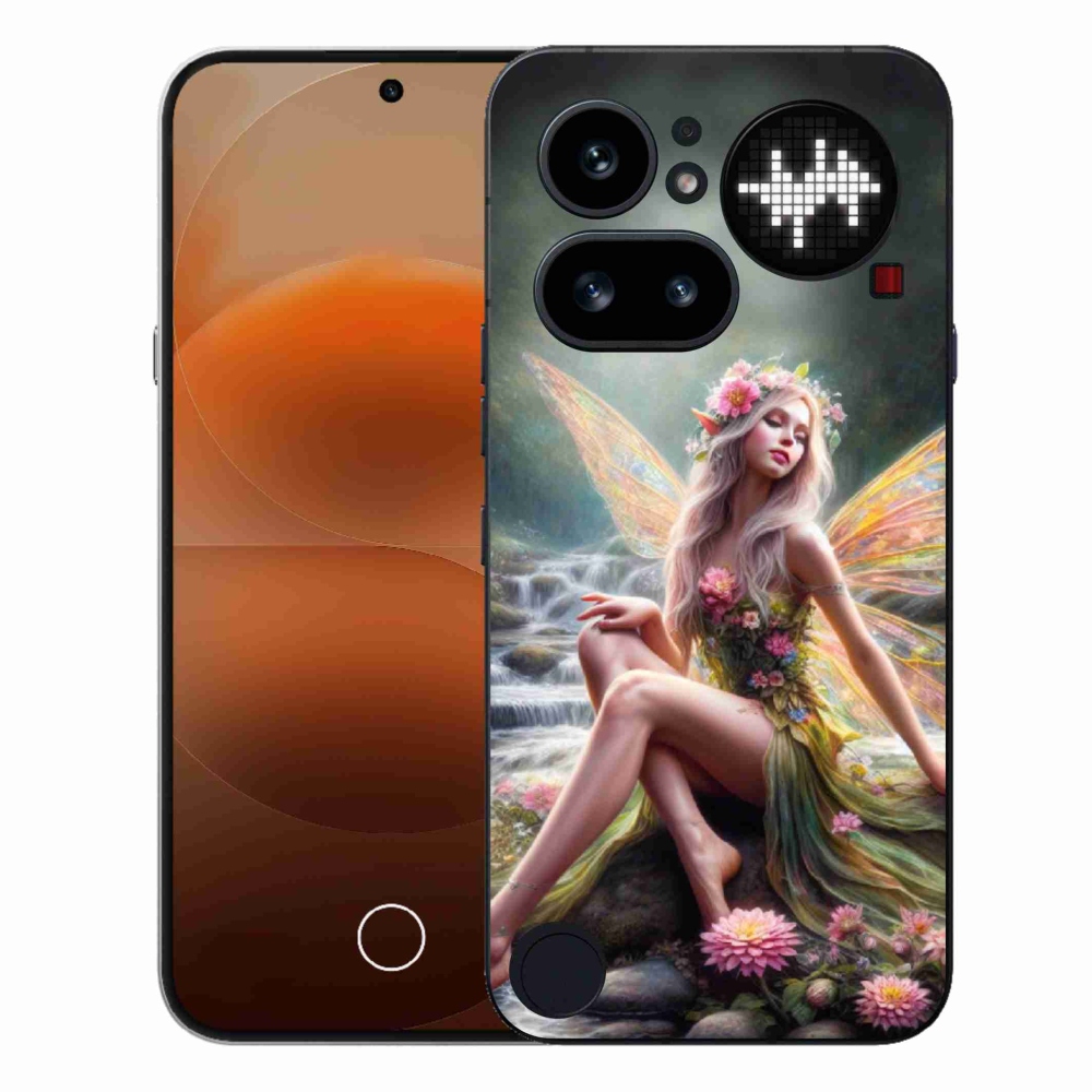 Zselés borító mmCase a Nothing Phone (4a) - pillangó nő 1