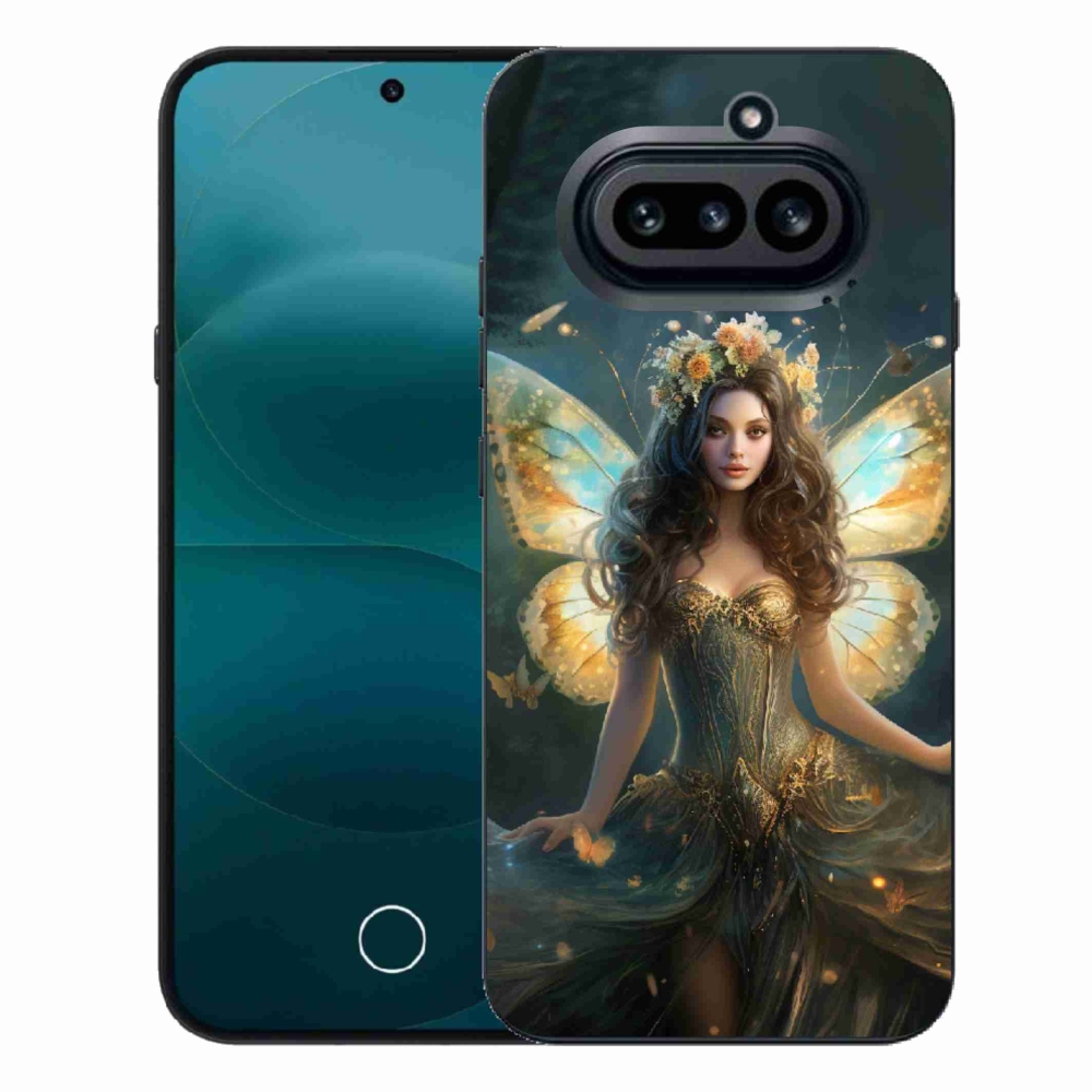 Zselés borító mmCase a Nothing Phone (4a) - pillangó nőhöz