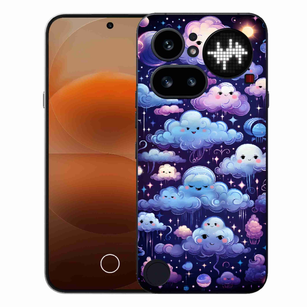 Zselés borítás mmCase a Nothing Phone (4a) - felhők