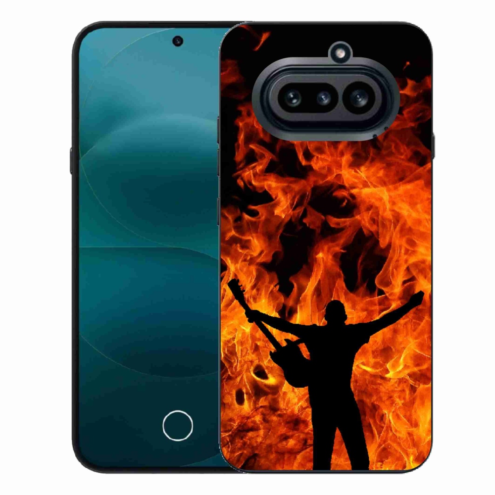 Zselés borító mmCase a Nothing Phone (4a) - zenész és a tűz