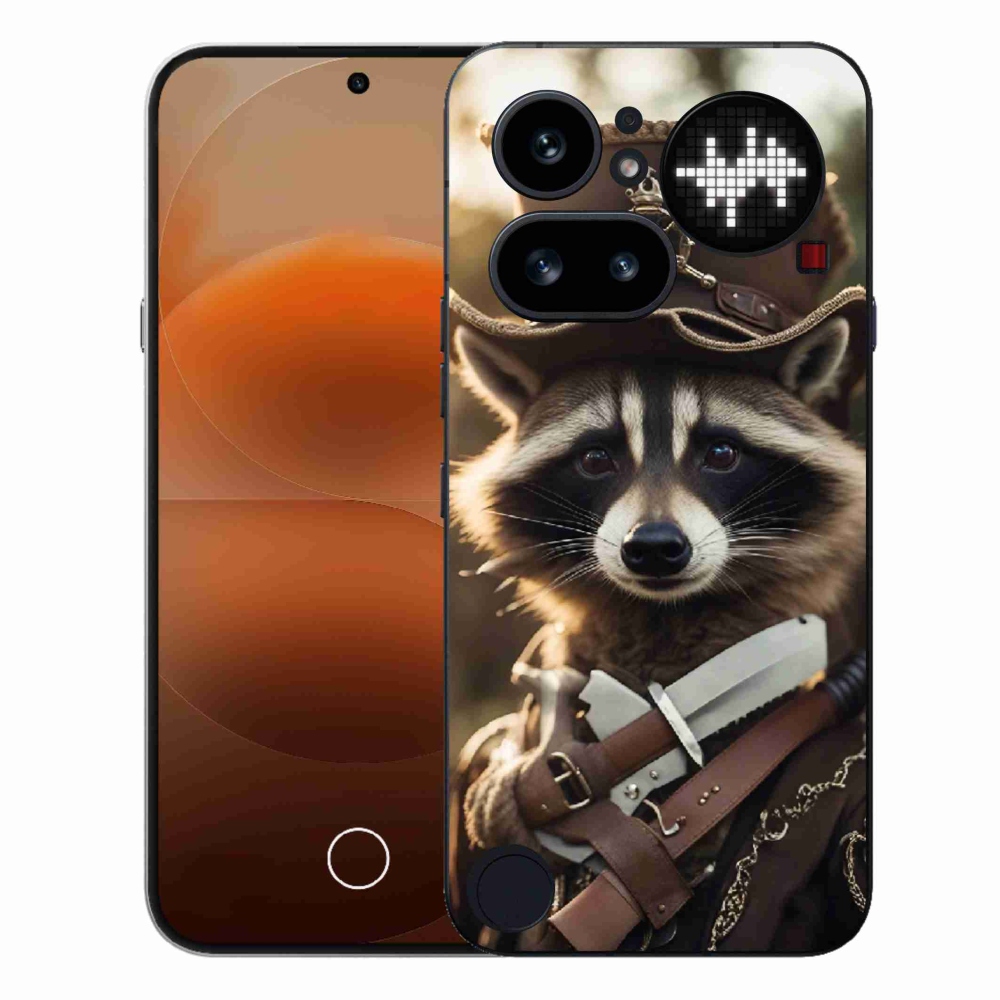 Zselés borító mmCase for Nothing Phone (4a) - mosómedve egyenruhában