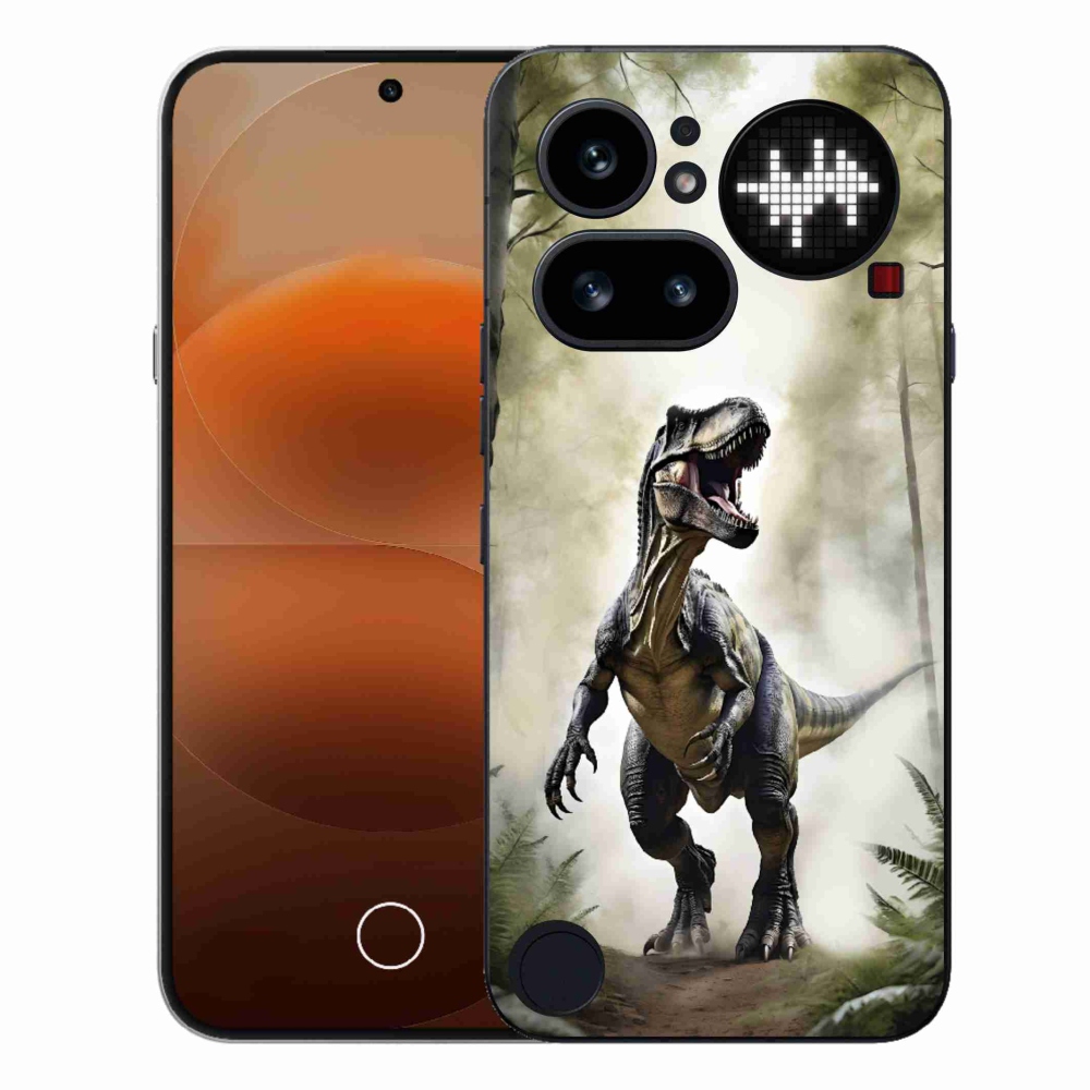 Zselés borítás mmCase a Nothing Phone (4a) - dühös T-Rex