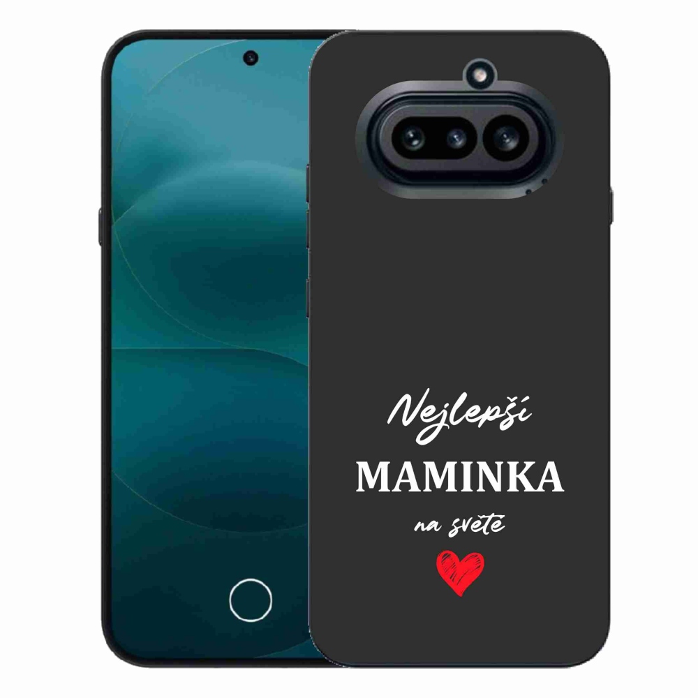 Gél borító mmCase semmi telefonhoz (4a) - Best Mom 1 Fekete háttér