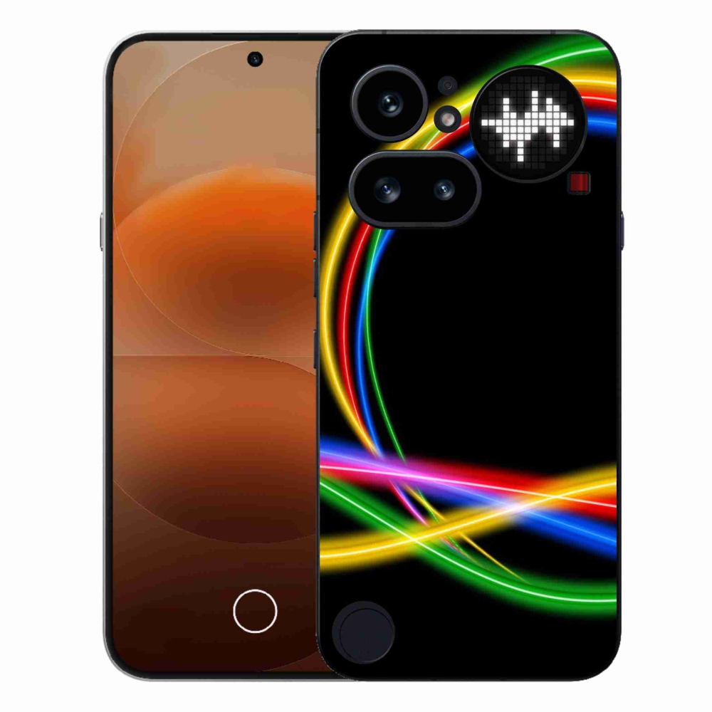 Zselés borítás mmCase a Nothing Phone (4a) - neon körökhöz