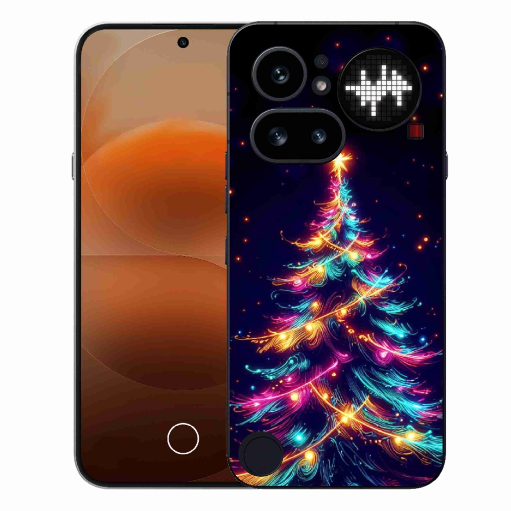 Zselés borítás mmCase a Nothing Phone (4a) - neon karácsonyfa