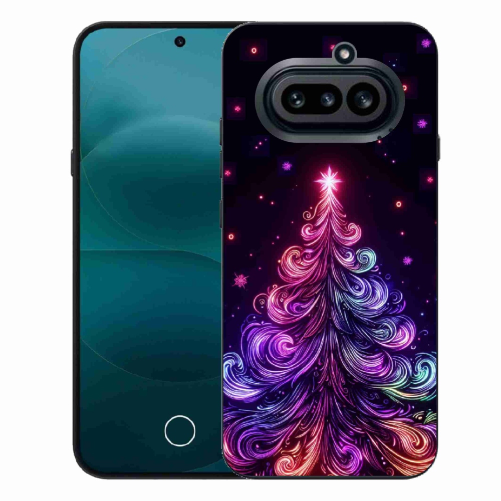 Zselés borítás mmCase a Nothing Phone (4a) - neon karácsonyfa 1
