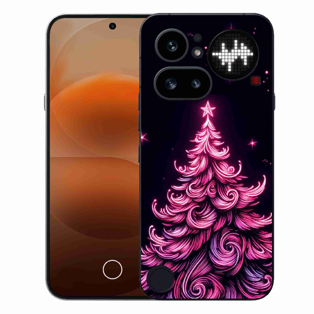 Zselés borítás mmCase a Nothing telefonhoz (4a) - neon karácsonyfa 2