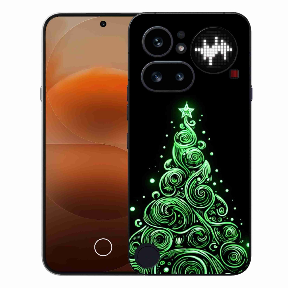 Zselés borítás mmCase a Nothing telefonhoz (4a) - neon karácsonyfa 3