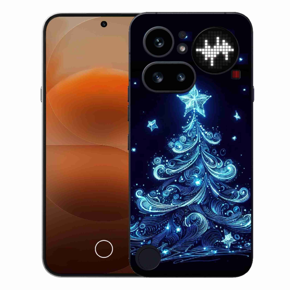 Zselés borítás mmCase a Nothing Phone (4a) - neon karácsonyfa 4