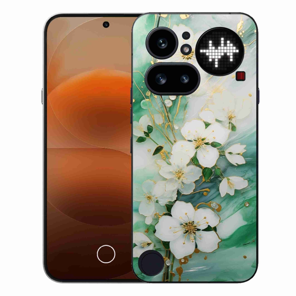Zselés borító mmCase a Nothing Phone (4a) - finom virágokkal