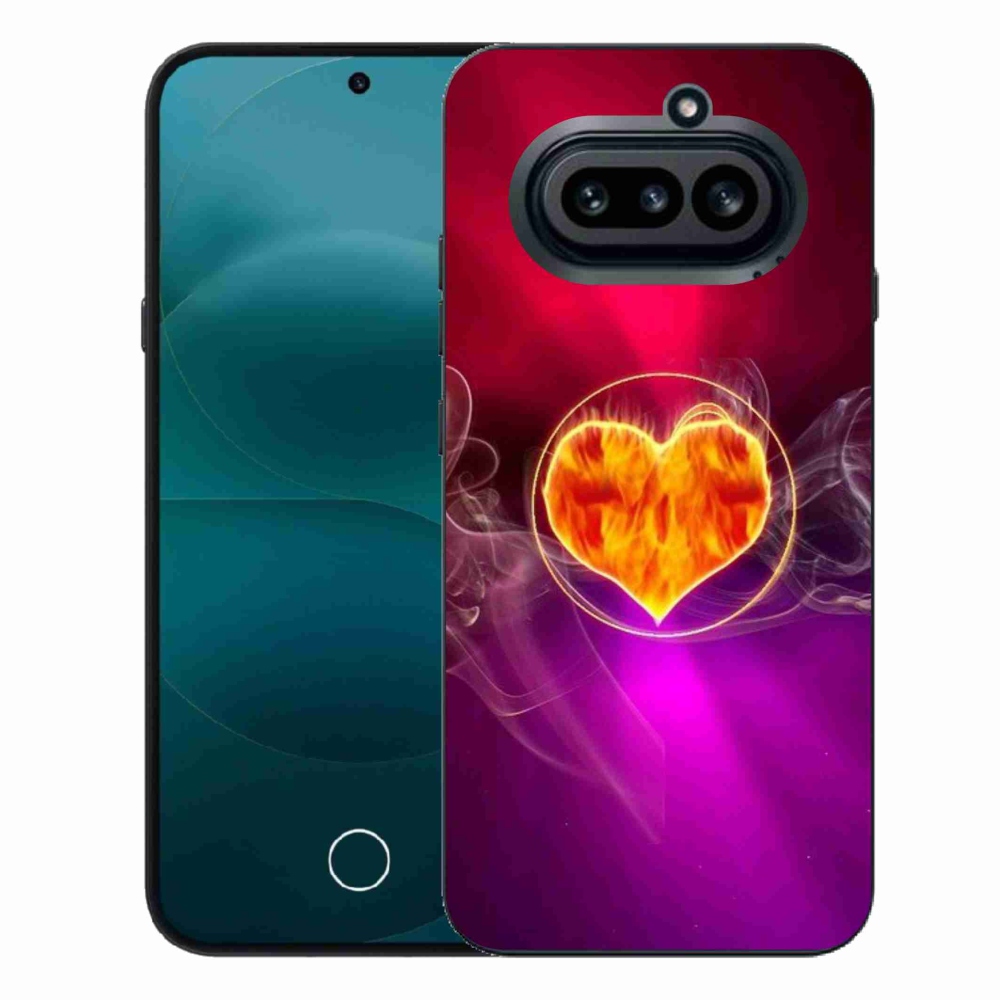 Zselés borítás mmCase a Nothing Phone (4a) - tűz szívhez