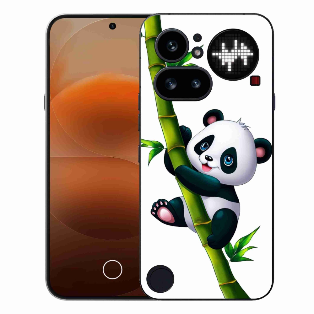 Zselés borítás mmCase a Nothing Phone (4a) telefonhoz - bambusz pandával