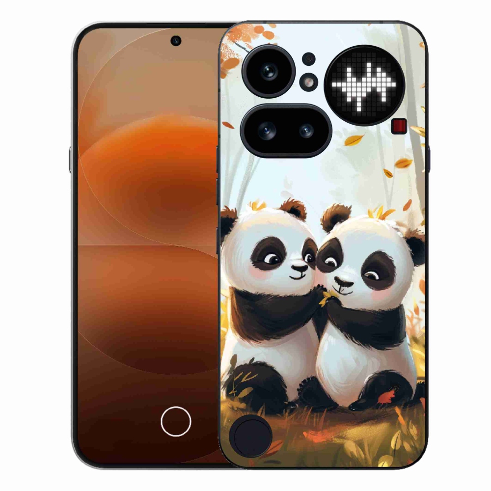 Zselés borító mmCase a Nothing Phone-hoz (4a) - pandák